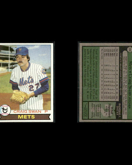 New York Mets 1979 Topps Baseball 46-Card Lot Topps VG