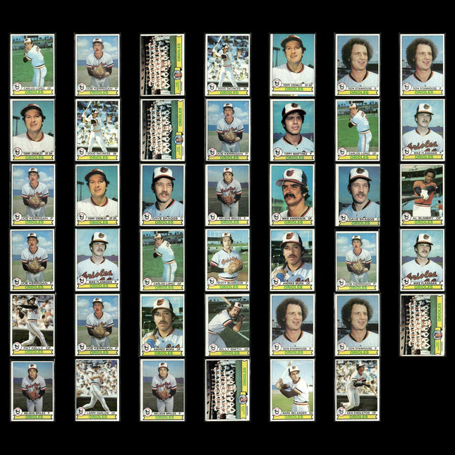 Baltimore Orioles 1979 Topps Baseball 41-Card Lot Topps VG