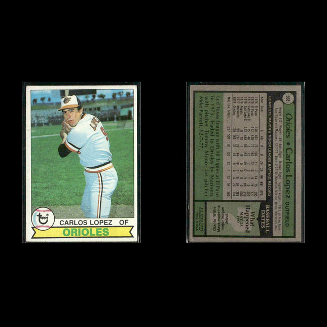 Baltimore Orioles 1979 Topps Baseball 41-Card Lot Topps VG