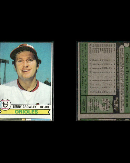 Baltimore Orioles 1979 Topps Baseball 41-Card Lot Topps VG