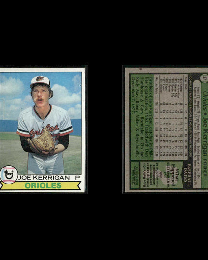 Baltimore Orioles 1979 Topps Baseball 41-Card Lot Topps VG