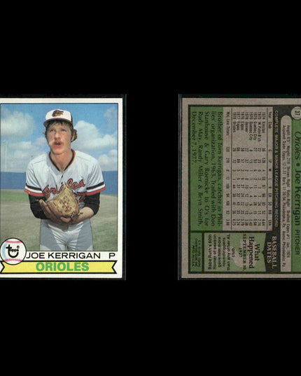 Baltimore Orioles 1979 Topps Baseball 41-Card Lot Topps VG