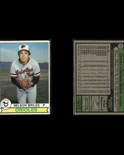 Baltimore Orioles 1979 Topps Baseball 41-Card Lot Topps VG