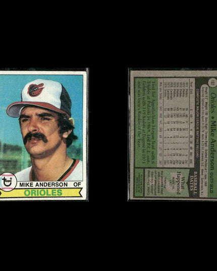 Baltimore Orioles 1979 Topps Baseball 41-Card Lot Topps VG