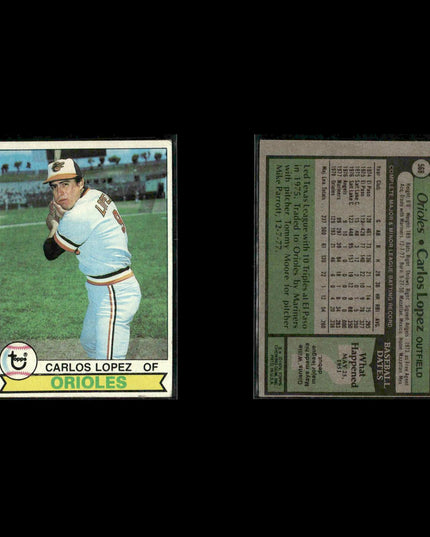 Baltimore Orioles 1979 Topps Baseball 41-Card Lot Topps VG