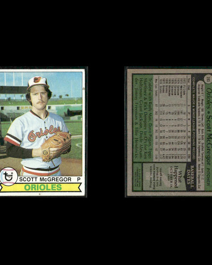 Baltimore Orioles 1979 Topps Baseball 41-Card Lot Topps VG