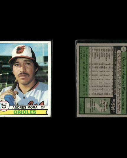 Baltimore Orioles 1979 Topps Baseball 41-Card Lot Topps VG