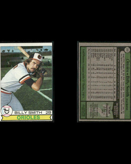 Baltimore Orioles 1979 Topps Baseball 41-Card Lot Topps VG