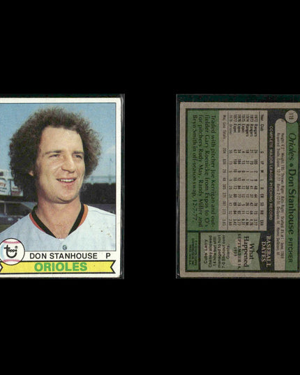 Baltimore Orioles 1979 Topps Baseball 41-Card Lot Topps VG