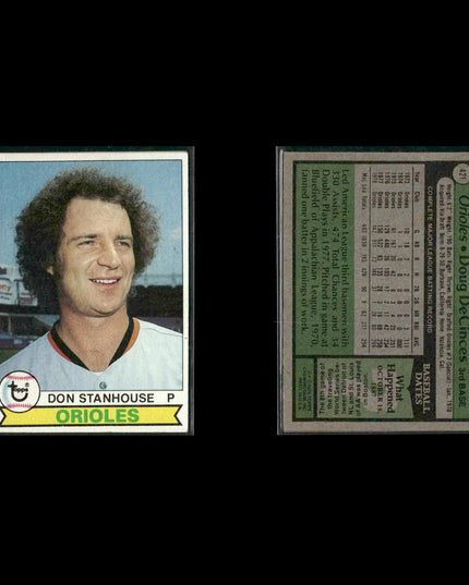 Baltimore Orioles 1979 Topps Baseball 41-Card Lot Topps VG