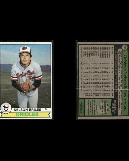 Baltimore Orioles 1979 Topps Baseball 41-Card Lot Topps VG