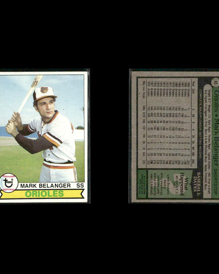 Baltimore Orioles 1979 Topps Baseball 41-Card Lot Topps VG