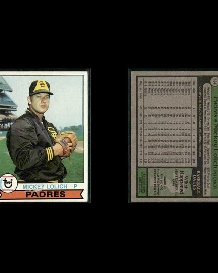 San Diego Padres 1979 Topps Baseball 39-Card Lot Topps VG