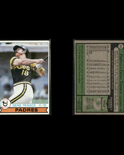 San Diego Padres 1979 Topps Baseball 39-Card Lot Topps VG