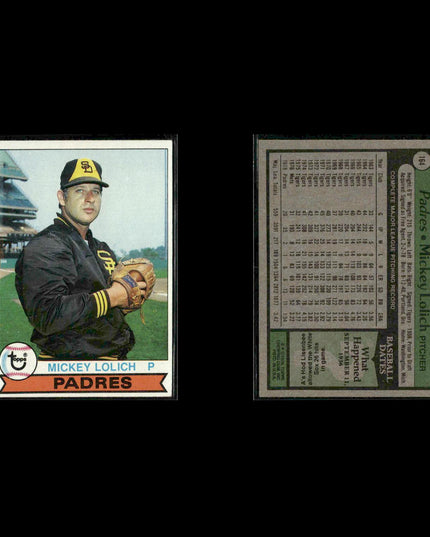 San Diego Padres 1979 Topps Baseball 39-Card Lot Topps VG