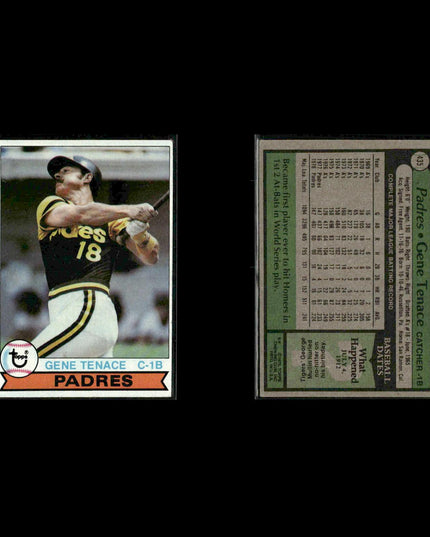 San Diego Padres 1979 Topps Baseball 39-Card Lot Topps VG