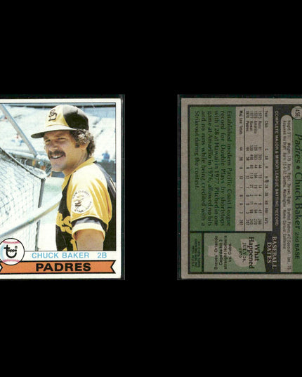 San Diego Padres 1979 Topps Baseball 39-Card Lot Topps VG