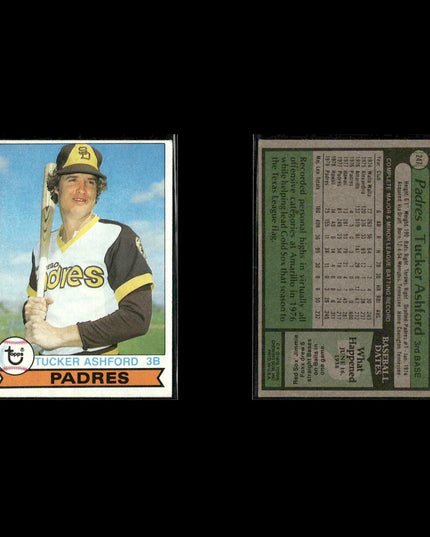 San Diego Padres 1979 Topps Baseball 39-Card Lot Topps VG