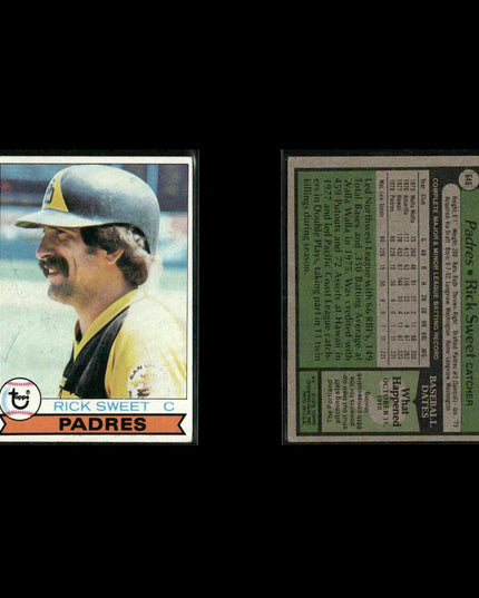 San Diego Padres 1979 Topps Baseball 39-Card Lot Topps VG