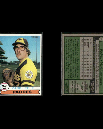San Diego Padres 1979 Topps Baseball 39-Card Lot Topps VG