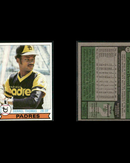 San Diego Padres 1979 Topps Baseball 39-Card Lot Topps VG