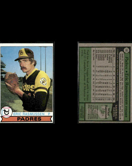 San Diego Padres 1979 Topps Baseball 39-Card Lot Topps VG