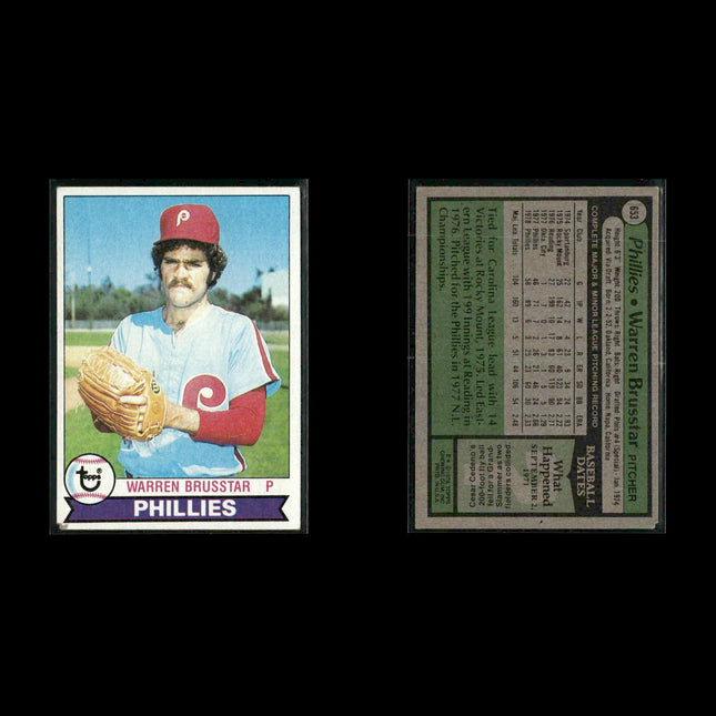 Philadelphia Phillies 1979 Topps Baseball 38-Card Lot Topps VG