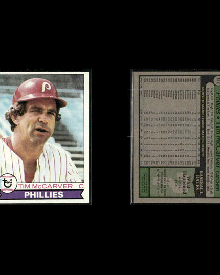 Philadelphia Phillies 1979 Topps Baseball 38-Card Lot Topps VG