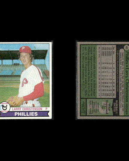 Philadelphia Phillies 1979 Topps Baseball 38-Card Lot Topps VG