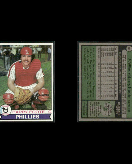 Philadelphia Phillies 1979 Topps Baseball 38-Card Lot Topps VG