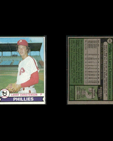 Philadelphia Phillies 1979 Topps Baseball 38-Card Lot Topps VG
