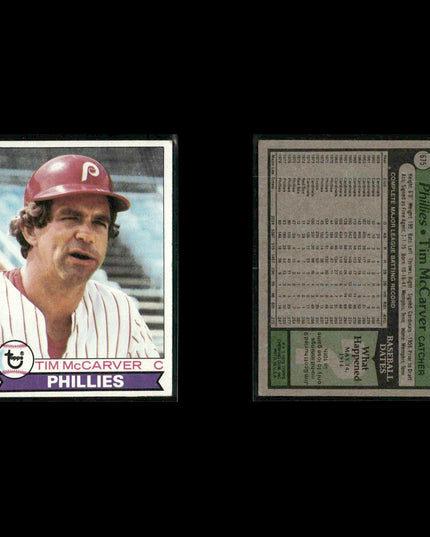 Philadelphia Phillies 1979 Topps Baseball 38-Card Lot Topps VG