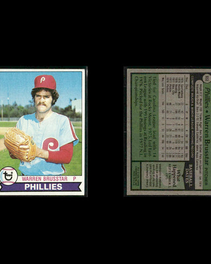 Philadelphia Phillies 1979 Topps Baseball 38-Card Lot Topps VG