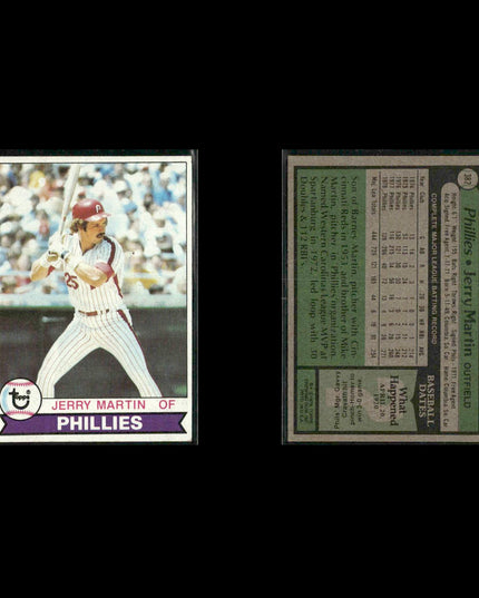Philadelphia Phillies 1979 Topps Baseball 38-Card Lot Topps VG