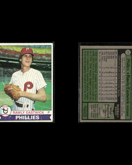Philadelphia Phillies 1979 Topps Baseball 38-Card Lot Topps VG