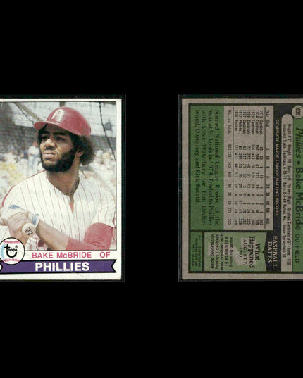 Philadelphia Phillies 1979 Topps Baseball 38-Card Lot Topps VG