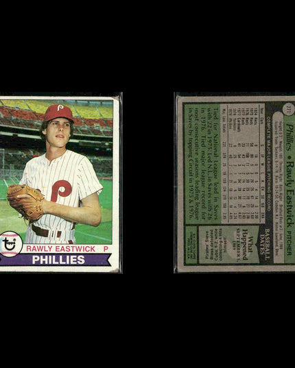 Philadelphia Phillies 1979 Topps Baseball 38-Card Lot Topps VG