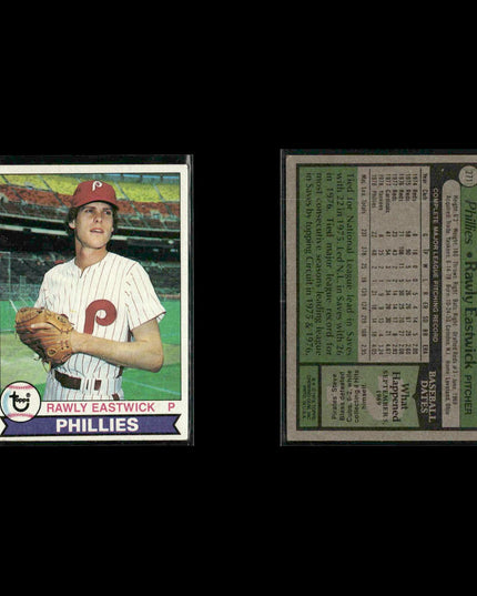 Philadelphia Phillies 1979 Topps Baseball 38-Card Lot Topps VG