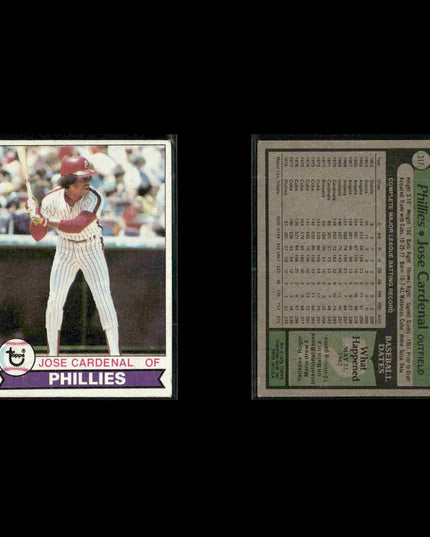 Philadelphia Phillies 1979 Topps Baseball 38-Card Lot Topps VG