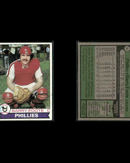 Philadelphia Phillies 1979 Topps Baseball 38-Card Lot Topps VG