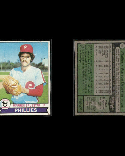 Philadelphia Phillies 1979 Topps Baseball 38-Card Lot Topps VG