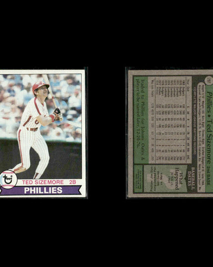Philadelphia Phillies 1979 Topps Baseball 38-Card Lot Topps VG