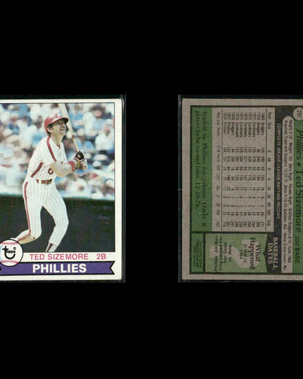 Philadelphia Phillies 1979 Topps Baseball 38-Card Lot Topps VG