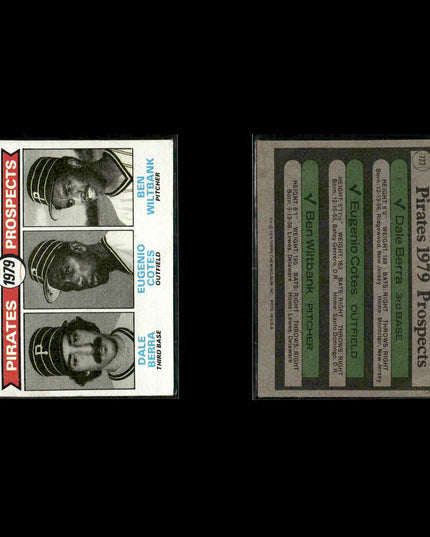 Pittsburgh Pirates 1979 Topps Baseball 35-Card Lot Topps VG