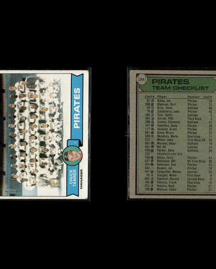 Pittsburgh Pirates 1979 Topps Baseball 35-Card Lot Topps VG