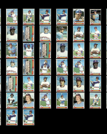 Texas Rangers 1979 Topps Baseball 51-Card Lot Topps VG