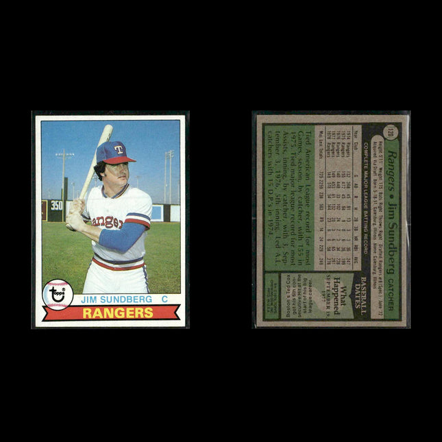 Texas Rangers 1979 Topps Baseball 51-Card Lot Topps VG