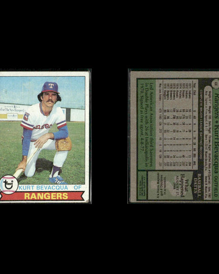 Texas Rangers 1979 Topps Baseball 51-Card Lot Topps VG