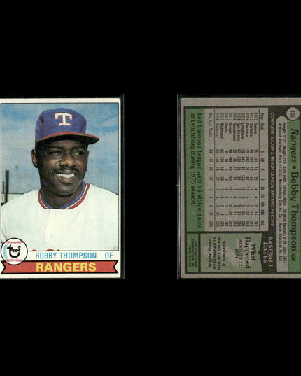 Texas Rangers 1979 Topps Baseball 51-Card Lot Topps VG