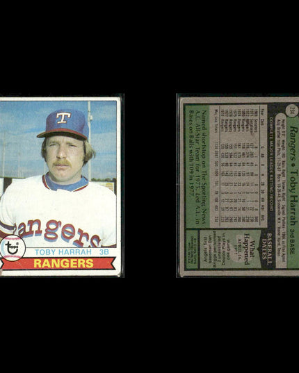 Texas Rangers 1979 Topps Baseball 51-Card Lot Topps VG